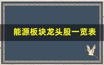 能源板块龙头股一览表(能源 板块)_https://www.lclxwz.com_郑商所_第1张