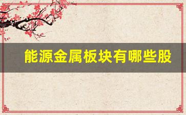 能源金属板块有哪些股票可以买的(能源金属板块有哪些股票可以买的呢)_https://www.qldgs.com_国际期货_第1张