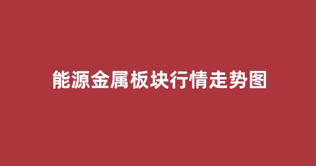 能源金属板块行情走势图(能源金属行业)_https://www.wguangz.com_上期所_第1张