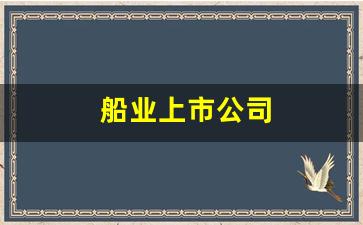 船业上市公司(船业上市公司排名)_https://www.wanyuyiyao.com_北交所_第1张