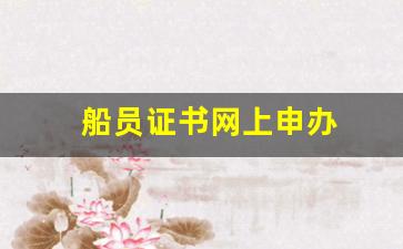 船员证书网上申办(船员证书网上申办入口)_https://www.taocizhiliang.com_装修公司_第1张