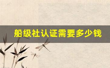 船级社认证需要多少钱(船级社认证公司)_https://www.nalian8.com_科创板_第1张