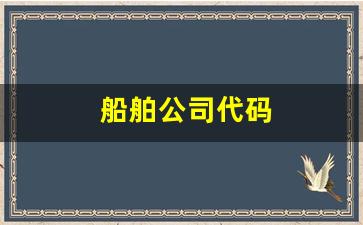 船舶公司代码(所有船公司名称)_https://www.dcjwmf.com_上期所_第1张