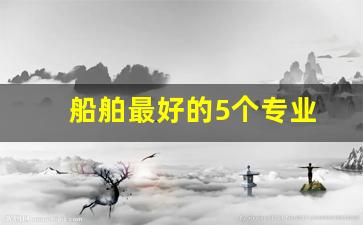 船舶最好的5个专业(船舶最好的5个专业专科)_https://www.wanyuyiyao.com_深交所_第1张