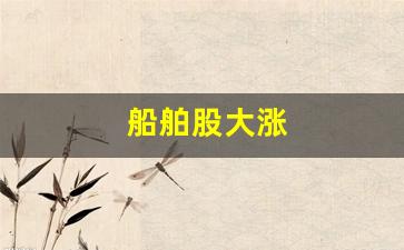 船舶股大涨(中国船舶股票涨100倍)_https://www.taocizhiliang.com_设计报价_第1张