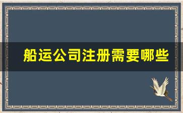 船运公司注册需要哪些手续(船舶公司注册)_https://www.nalian8.com_上交所_第1张
