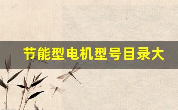 节能型电机型号目录大全(节能电机型号大全图片)_https://www.nalian8.com_科创板_第1张