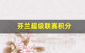 芬兰超级联赛积分榜2024-芬兰超级联赛积分