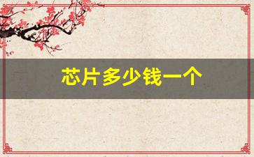芯片多少钱一个(宠物定位芯片多少钱一个)_https://www.eamstsz.com_上交所_第1张