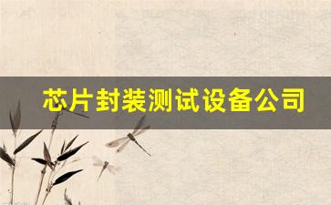 芯片封装测试设备公司(芯片测试封装行业怎么样)_https://www.nalian8.com_科创板_第1张