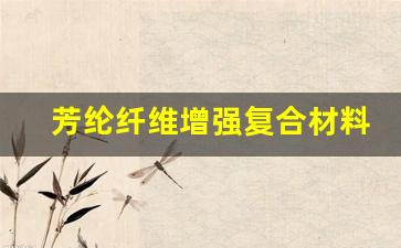 芳纶纤维增强复合材料(芳纶纤维增强复合材料汽车零件件)_https://www.hangfeite.com_深交所_第1张
