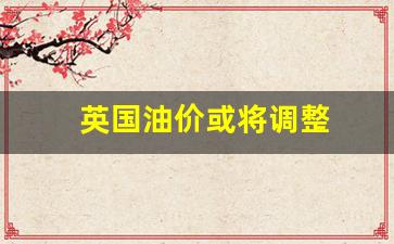 英国油价或将调整-英国最新油价