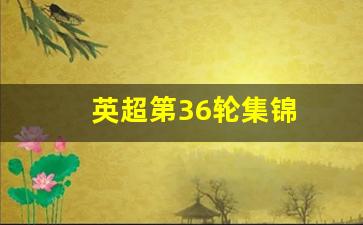 2021英超38轮-英超第36轮集锦