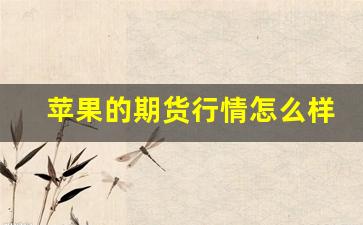 苹果的期货行情怎么样知乎(苹果期货是啥)_https://www.jyywjc.com_股票_第1张