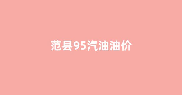 95号汽油河南省价格_范县95汽油油价
