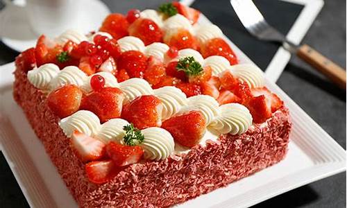 草莓味蛋糕图片_草莓味蛋糕图片大全
