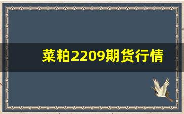 菜粕2209期货行情(菜粕期货走势分析)_https://www.jianghaiboli.com_期货_第1张