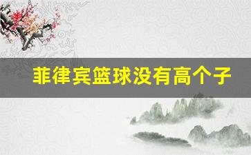 菲律宾篮球队身高-菲律宾篮球没有高个子