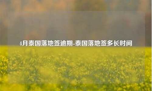 落地签逾期罚款泰国(泰国落地签什么意思)  第1张