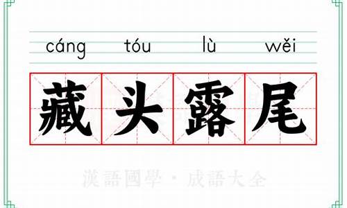 藏头露尾成语故事-成语藏头露尾是什么意思