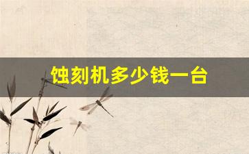 蚀刻机多少钱一台(蚀刻机多少钱一台合适)_https://www.wanyuyiyao.com_深交所_第1张