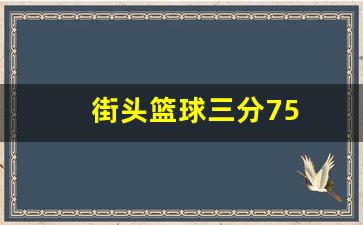 街头篮球三分75-街头篮球三分球手法