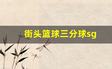 街头篮球三分球sg-街头篮球三分球技巧