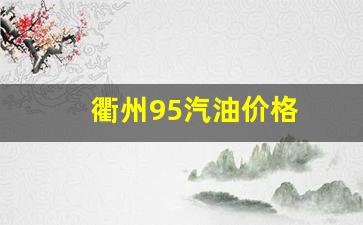 衢州95汽油价格-衢州92号汽油