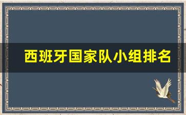 西班牙国家队小组排名-西班牙 国家队