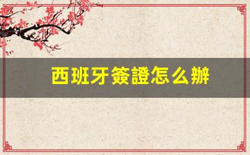 西班牙簽證怎么辦(西班牙簽證怎么辦理學(xué)生)