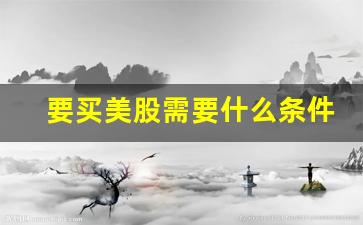 要买美股需要什么条件(买美股需要手续费吗)_https://www.luoxuangg888.com_深交所_第1张