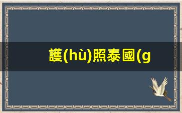 護(hù)照泰國(guó)簽證圖片(護(hù)照泰國(guó)簽證圖片高清)