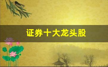 证券十大龙头股(证券市场龙头)_https://www.huakunhengjia.com_股票资讯_第1张