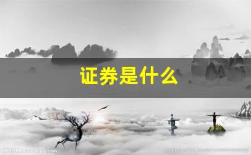 证券是什么(国信证券是什么)_https://www.luoxuangg888.com_北交所_第1张