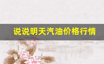 明天汽油的价格是多少-说说明天汽油价格行情