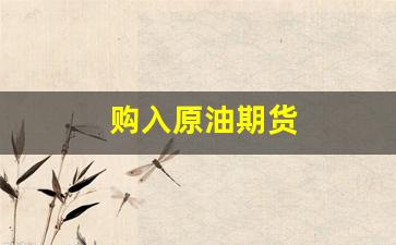 购入原油期货(买入原油期货)_https://www.xzdzcjn.com_上交所_第1张