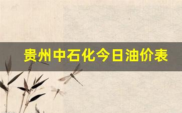 贵州中石化今日油价表-贵州中石化今日油价表查询