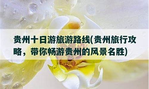 贵州十日游攻略(贵州十日游攻略图)