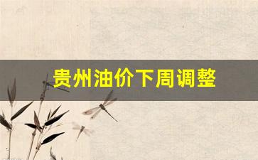 贵州油价下周调整-贵州油价格
