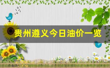 贵州省遵义市今日油价-贵州遵义今日油价一览表