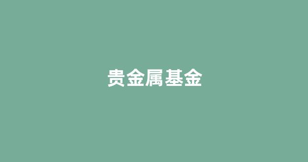 贵金属基金(贵金属基金今日行情)_https://www.wguangz.com_大商所_第1张