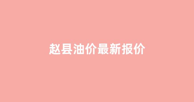 赵县石化加油站电话_赵县油价最新报价