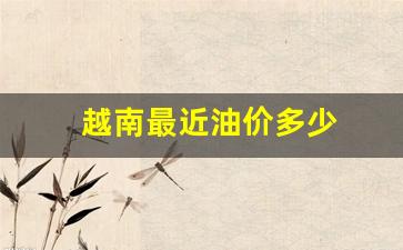 越南最近油价多少钱一升_越南最近油价多少