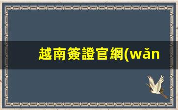 越南簽證官網(wǎng)(越南簽證官網(wǎng)入口)