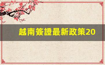 2024越南簽證最新政策解讀，簽證費(fèi)用及申請(qǐng)流程全解析