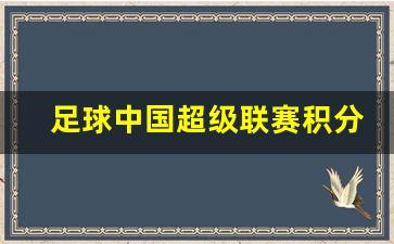 足球中国超级联赛积分榜-足球中国超级联赛积分榜
