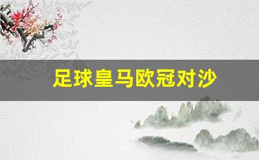 欧冠皇马对罗马分析-足球皇马欧冠对沙