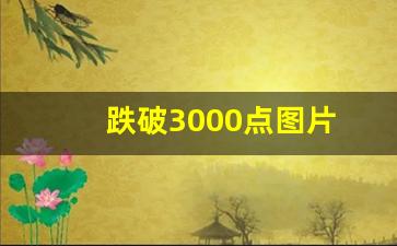 跌破3000点图片(跌破3400点)_https://www.wanyuyiyao.com_科创板_第1张