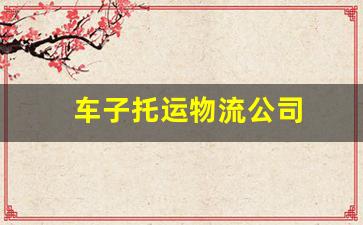 车子托运物流公司(小车托运1500公里费用)_https://www.wanyuyiyao.com_创业板_第1张