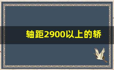 轴距2900以上的轿车(轴距2900以上的轿车)_https://www.jumanxin.com_科创板_第1张